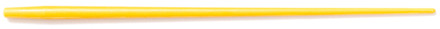 АБС шестик(хлыстик) для зимней удочки - 225 мм, желтый. ПИРС
